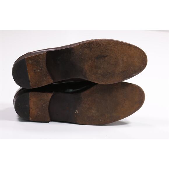 Salvatore Ferragamo Mens Vintage Brown Leather Penny Loafers Men's US 10.5 D - Picture 9 of 11